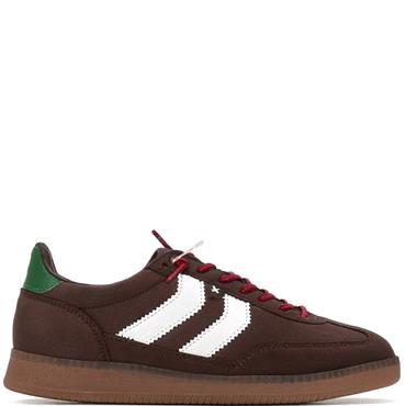 XTI WOMENS LACE TRAINER - MARRON