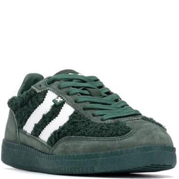 XTI WOMENS LACE TRAINER - GREEN