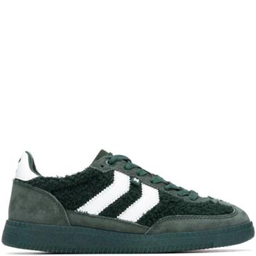 XTI WOMENS LACE TRAINER - GREEN