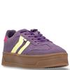 XTI WOMENS LACE TRAINER - LILAC