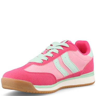 XTI WOMENS LACE TRAINER - FUCHSIA
