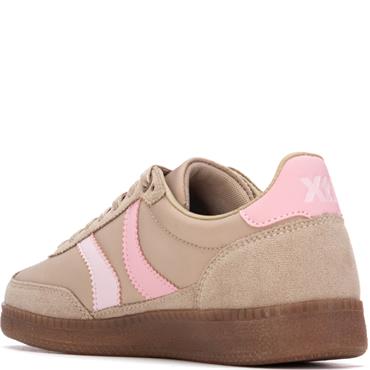 XTI WOMENS LACE TRAINER - BEIGE