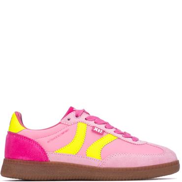 XTI WOMENS LACE TRAINER - PINK