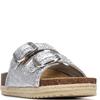 XTI WOMENS FLAT SANDAL - SILVER