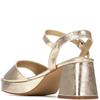 XTI WOMENS HIGH HEEL STRAP SANDAL - GOLD