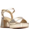 XTI WOMENS HIGH HEEL STRAP SANDAL - GOLD