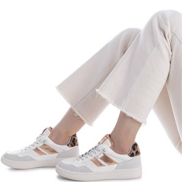 XTI WOMENS LACE TRAINER - WHITE