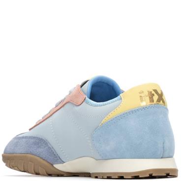 XTI WOMENS LACE TRAINER - LIGHT BLUE