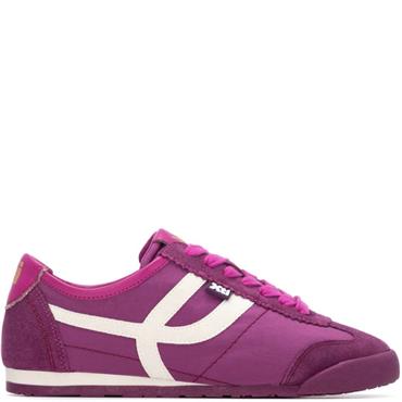 XTI WOMENS LACE TRAINER - PURPLE