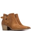 XTI WOMENS ZIP ANKLE BOOT - CAMEL SUEDE