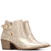 XTI WOMENS ZIP ANKLE BOOT - GOLD