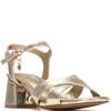 XTI WOMENS LOW HEEL STRAP SANDAL - GOLD
