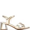 XTI WOMENS LOW HEEL STRAP SANDAL - GOLD