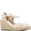 XTI WOMENS WEDGE SANDAL - BEIGE