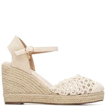 XTI WOMENS WEDGE SANDAL - BEIGE