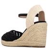 XTI WOMENS WEDGE SANDAL - BLACK