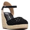 XTI WOMENS WEDGE SANDAL - BLACK