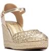 XTI WOMENS WEDGE SANDAL - GOLD