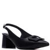 XTI WOMENS LOW HEEL SLING BACK - BLACK