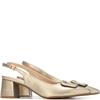 XTI WOMENS LOW HEEL SLING BACK - GOLD