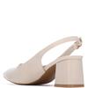 XTI WOMENS LOW HEEL SLING BACK - BEIGE