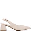 XTI WOMENS LOW HEEL SLING BACK - BEIGE