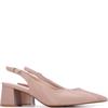 XTI WOMENS LOW HEEL SLING BACK - NUDE