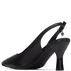 XTI WOMENS MID HEEL SLING BACK - BLACK