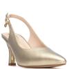 XTI WOMENS MID HEEL SLING BACK - GOLD