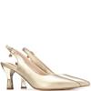 XTI WOMENS MID HEEL SLING BACK - GOLD