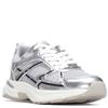 XTI WOMENS LACE TRAINER - SILVER