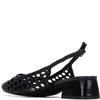 XTI WOMENS LOW HEEL SLING BACK - BLACK