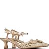 XTI WOMENS LOW HEEL STRAP SANDAL - GOLD