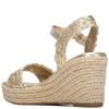 XTI WOMENS WEDGE SANDAL - GOLD
