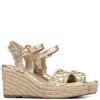 XTI WOMENS WEDGE SANDAL - GOLD