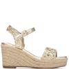 XTI WOMENS WEDGE SANDAL - GOLD