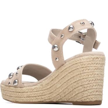 XTI WOMENS WEDGE SANDAL - TAUPE