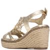 XTI WOMENS WEDGE SANDAL - GOLD