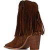 XTI WOMENS MICROFIBER ANKLE BOOT - CAMEL