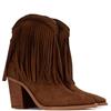 XTI WOMENS MICROFIBER ANKLE BOOT - CAMEL