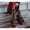 DR MARTENS 8 EYE LACE BOOT - CHERRY RED