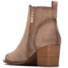 XTI WOMENS MICROFIBER ANKLE BOOT - BEIGE
