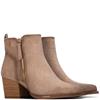 XTI WOMENS MICROFIBER ANKLE BOOT - BEIGE