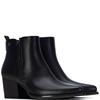 XTI WOMENS ZIP ANKLE BOOT - BLACK