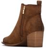 XTI WOMENS MICROFIBER ANKLE BOOT - CAMEL