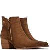 XTI WOMENS MICROFIBER ANKLE BOOT - CAMEL