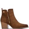 XTI WOMENS MICROFIBER ANKLE BOOT - CAMEL