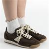 XTI WOMENS LACE TRAINER - BROWN