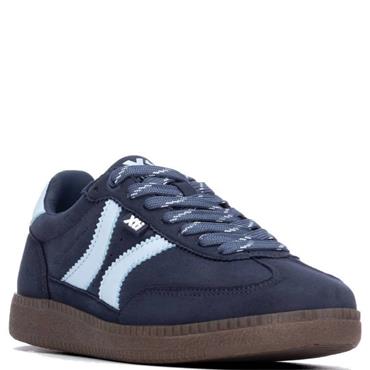 XTI WOMENS LACE TRAINER - NAVY