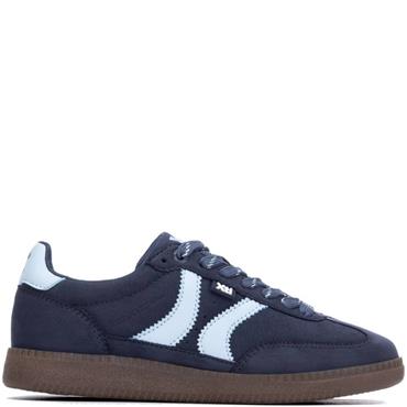XTI WOMENS LACE TRAINER - NAVY